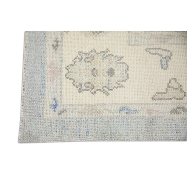 Turkish Modern Turkish Oushak Rug 6'1" x 8'10" For Sale - Image 3 of 6