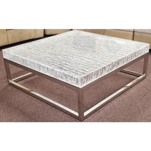 Bernhardt Elsa Arctic Square Coffee Table Chairish