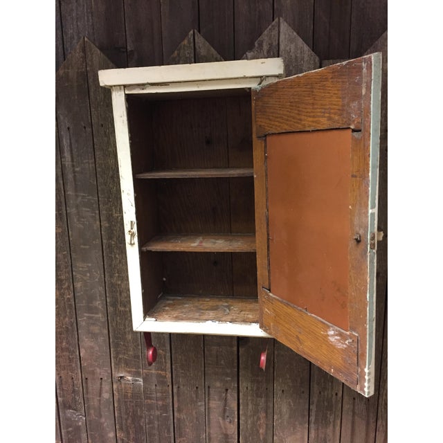 Vintage Cottage Chic White Mirrored Medicine Chairish