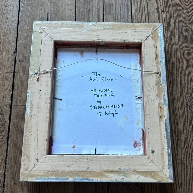 Contemporary Original Painting by Stephen Heigh “The Art Studio” For Sale - Image 4 of 4