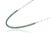 Modern 3.85ct Round Emerald Tennis Necklace With Paperclip Chain in 18k Gold For Sale - Image 4 of 18
