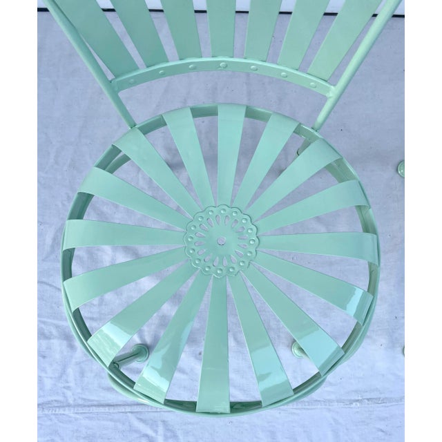 Francois Carre 1930s Pair of Francois Carre French Art Deco Sunburst Chairs For Sale - Image 4 of 13