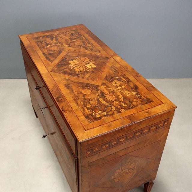 18th Century Lombard Neoclassical Chests of Drawers, Set of 2 For Sale - Image 15 of 16