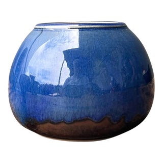 Vintage Original Glazed Studio Pottery Bowl For Sale