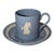 1970s Wedgwood Jasperware Demitasse Cup & Saucer For Sale