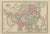 Antique map titled 'Johnson's Asia'. Original map of Asia. This map originates from 'Johnson's New Illustrated Family...