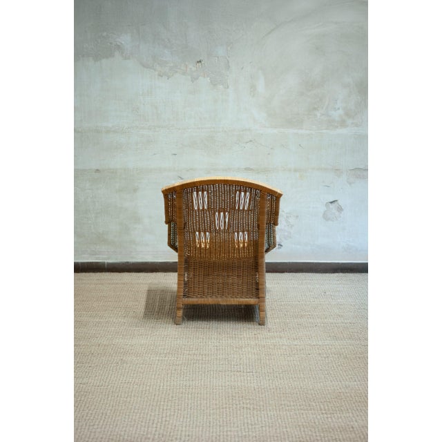 Wood Ascona Model Wicker Chairs by Vivai Del Sud, 1970s, Set of 2 For Sale - Image 7 of 12