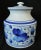 Vintage Italian Blue & White Hand Painted Art Pottery Cannister Ginger Jar With Lid For Sale In West Palm - Image 6 of 9
