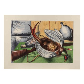 Gregorio Sciltian, After the Hunt, Lithograph, 1968 For Sale