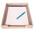 White Artifacts Rattan Office Paper Tray in White Wash - 14" For Sale - Image 8 of 10
