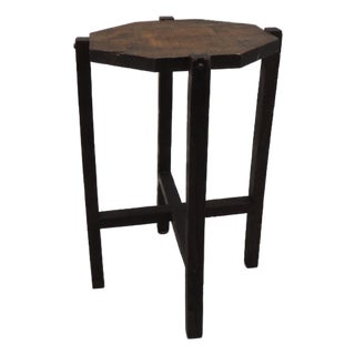 Arts & Crafts Style Mission Oak Plant Stand/Side Table For Sale