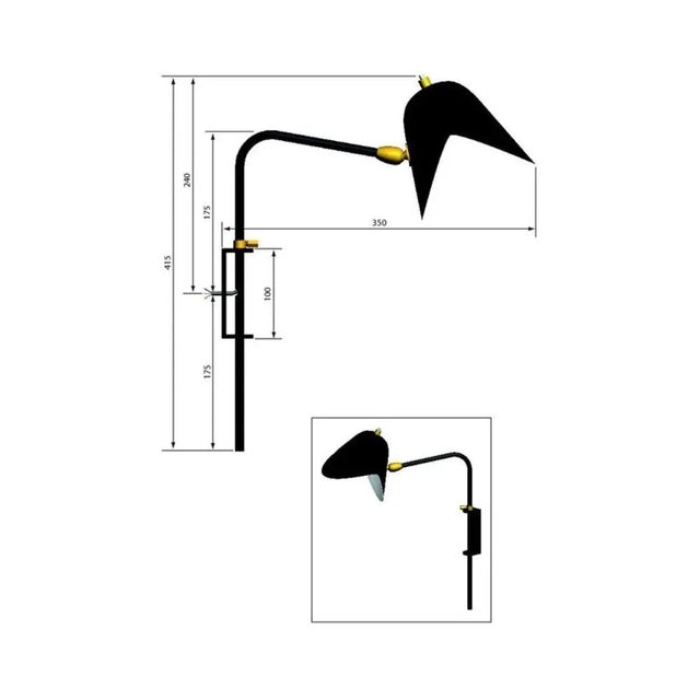 Small Scconce Antony by Serge Mouille For Sale - Image 4 of 6