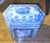 Early 20th Century Chinese Hexagonal Blue and White Tea Caddy For Sale In New York - Image 6 of 11