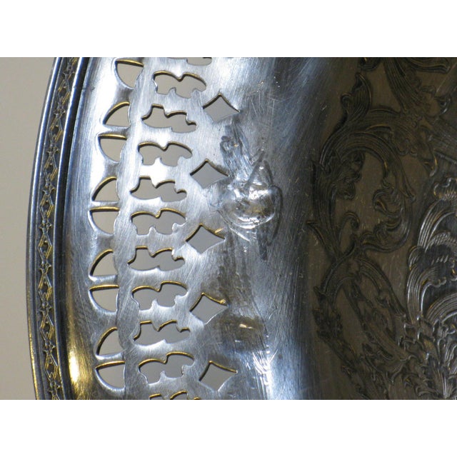 Bowl Footed WILCOX Silverplate Hand-Engraved Scrolls Silver 1850-1899 Bowls For Sale - Image 17 of 17