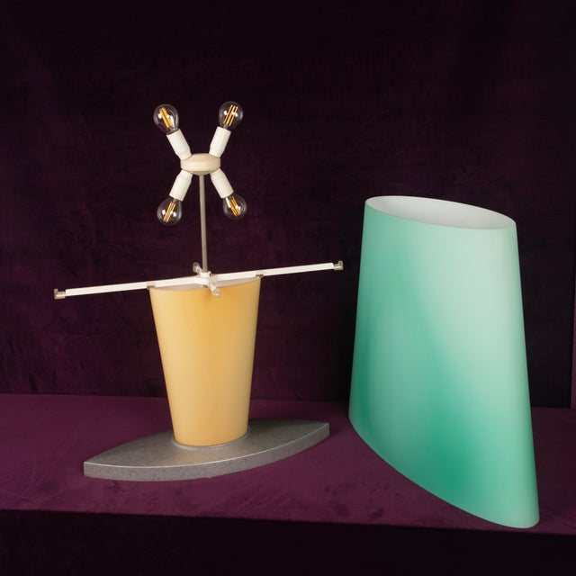 Italian Model 2850 Colored Glass Table Lamp by Daniela Puppa for Fontana Arte, 1991 For Sale - Image 17 of 18