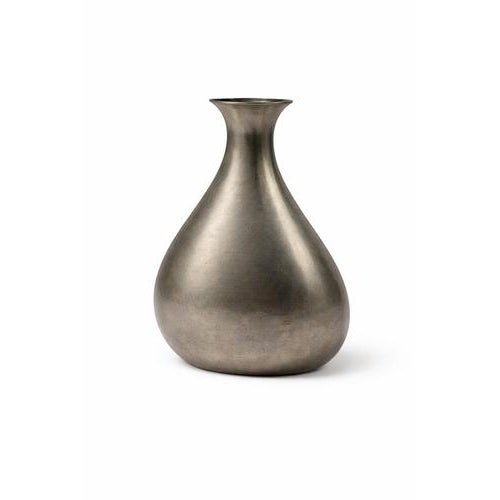 Metal Swedish Modern Pewter Vase from Gab Guldsmedsaktiebolaget, 1950s For Sale - Image 7 of 9