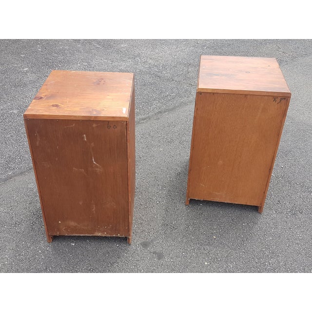 1970s Pair Antique Handmade Cherry Filing Chairish