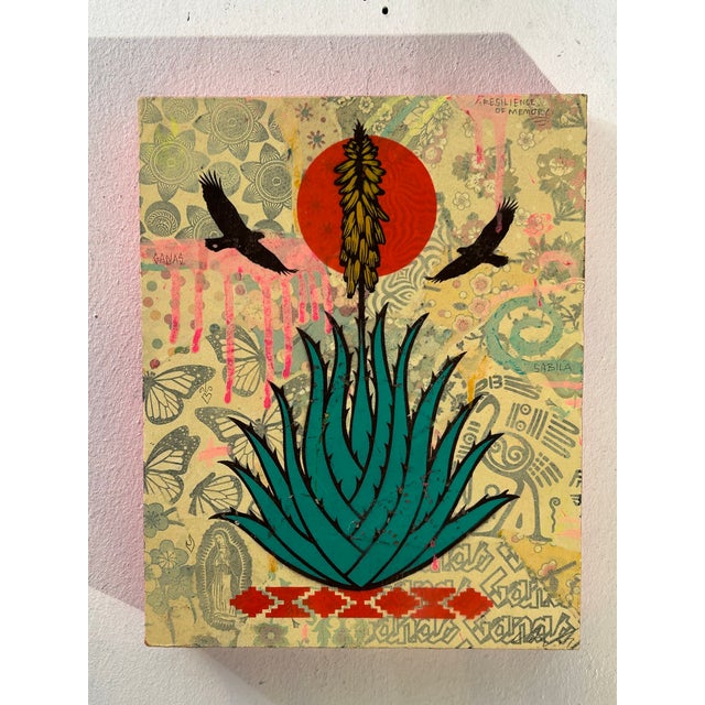 Ernesto Yerena “Resilience of Memory,” 2017 — Mixed Media on Panel For Sale - Image 10 of 18