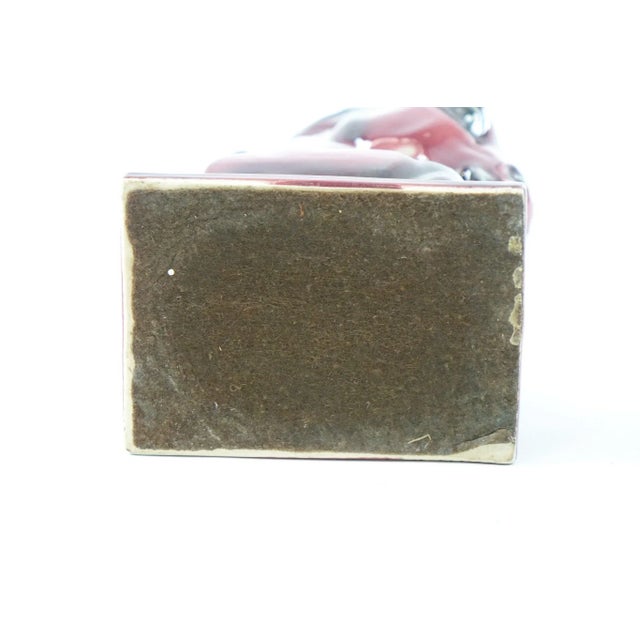 Pair of European Porcelain Bookends of Horses