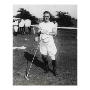 1928 Argentinian Polo Team Black and White Photograph