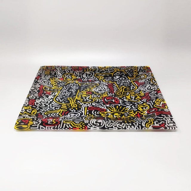 Pop Art Serving Tray by Keith Haring for Café Des Arts, 1990s For Sale - Image 4 of 10