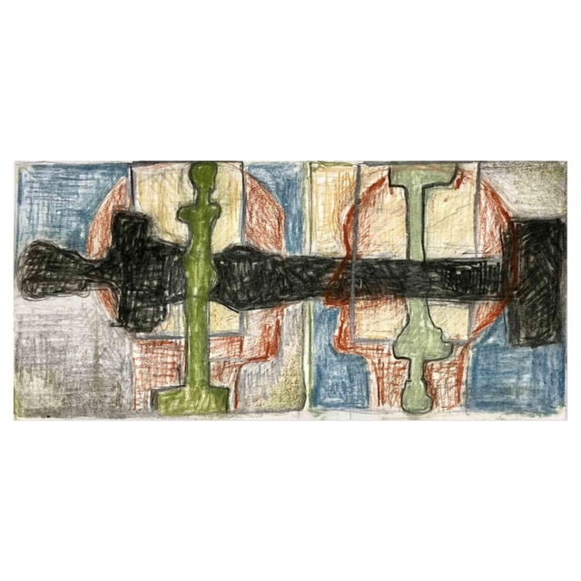 David Euler, Progression 1A, Charcoal & Pastel Drawing, 2022 For Sale