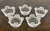 Japanese Hoya, Japan Crystal Frosted Dessert Cups in Box, Set of Five For Sale - Image 4 of 12