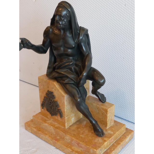 Diogenes Sculpture, 1800s, Bronze For Sale - Image 10 of 14