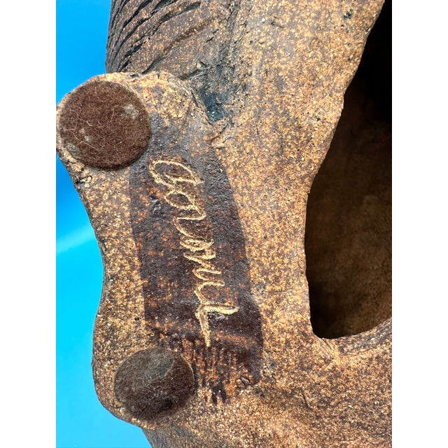Rare Signed Raul Coronel Ceramic Lion Sculpture Monumental Mid-Century 1960s For Sale - Image 16 of 17