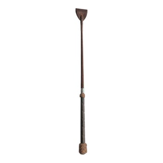 Vintage English Equestrian Leather Jumping Bat For Sale