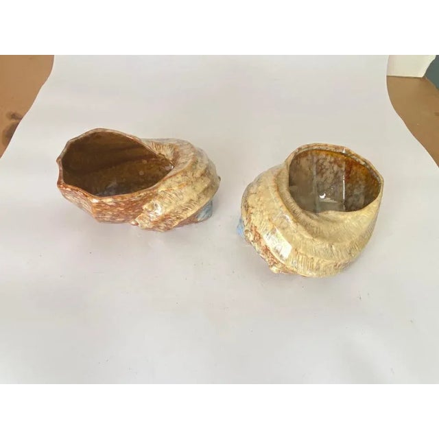 1970s Ceramic Shell Vide Poche from Vallauris, France, 1970s, Set of 2 For Sale - Image 5 of 9