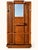 Magnificent art deco entryway coat rack, dating from the 1920s-1940s, crafted from solid oak. its architecturally striking...