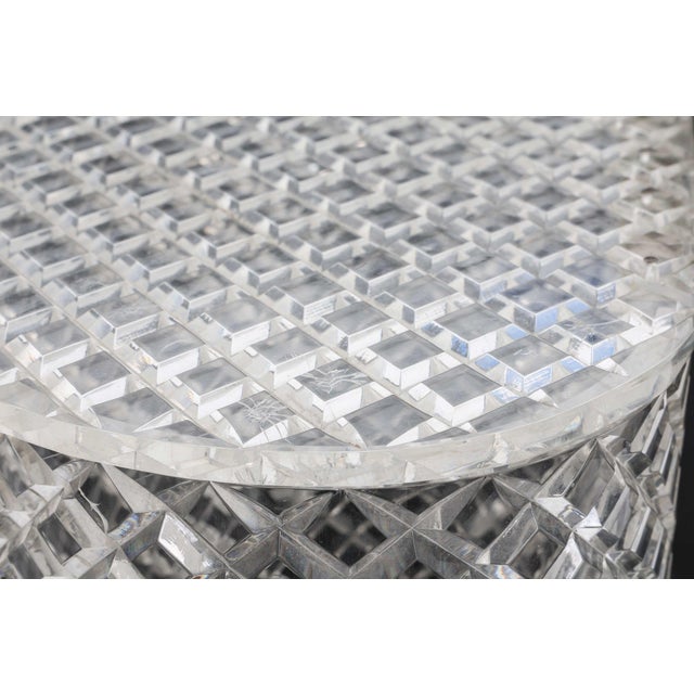 Hollywood Regency Lucite Laundry Hamper For Sale - Image 4 of 8