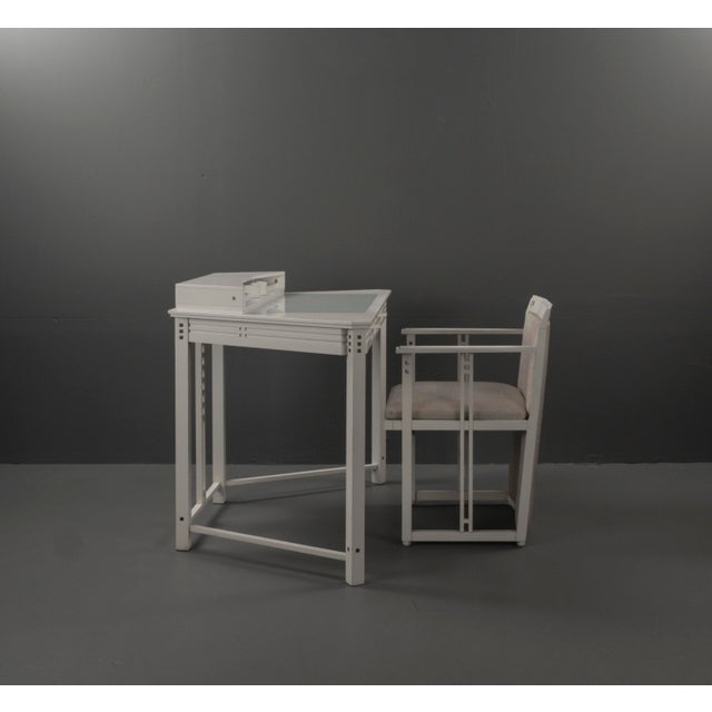 Brown Galaxy Series Desk and Armchair from Giorgetti, 1980s, Set of 2 For Sale - Image 8 of 18