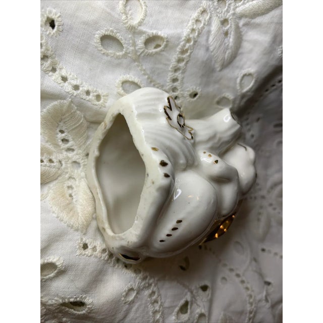 Ceramic Vintage Porcelain Bunny Rabbit With Tree Figurine For Sale - Image 7 of 8