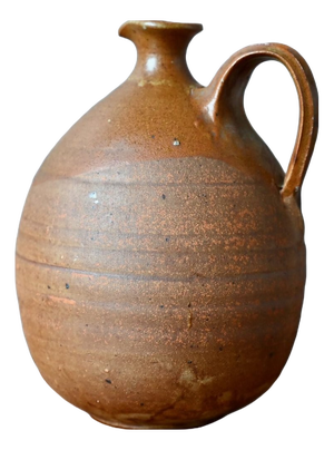 Vintage Wabi-Sabi Glazed Stoneware Pitcher, 1950s