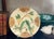 19th Century French majolica plate with birds and fruit.