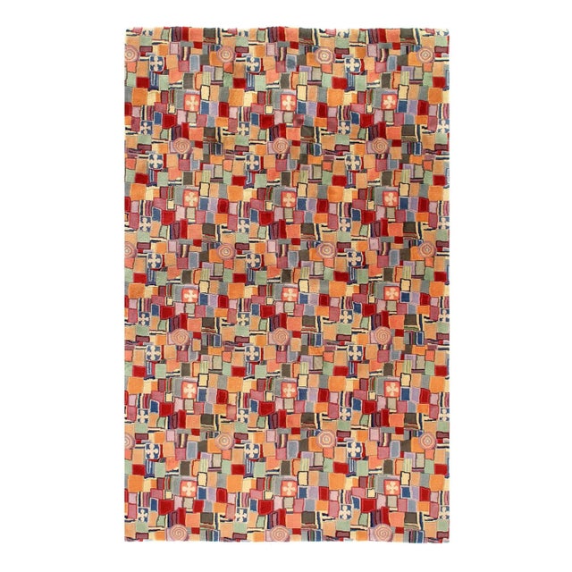 1990s 1990s Multi Color Fine Hand Knotted Modern Rug For Sale - Image 5 of 5