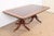 Brown Guerra Vanni Georgian Mahogany Double Pedestal Extension Dining Table, Newly Refinished For Sale - Image 8 of 12