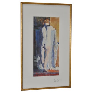 Figural Nude Watercolor by Roger Hayward C.1930s For Sale