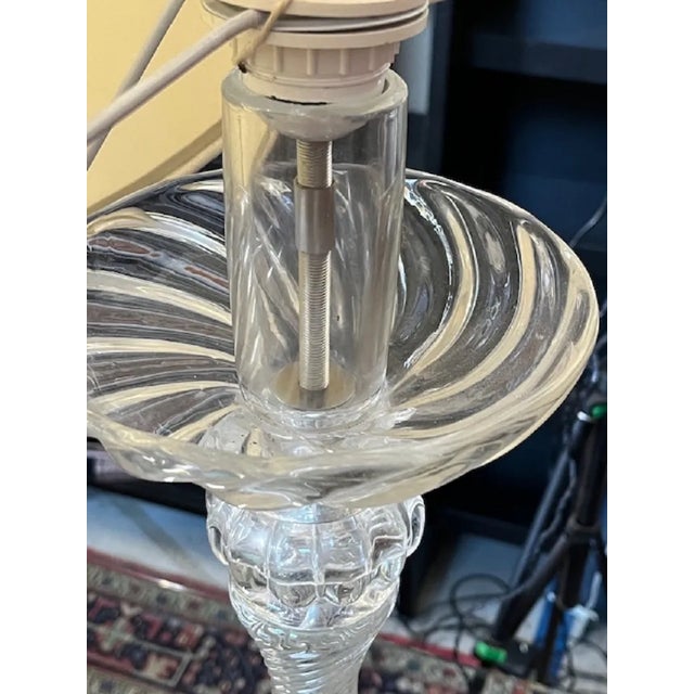 Glass Clear Murano Glass Floor Lamp by Antonio Seguso, 1980s For Sale - Image 7 of 10