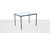 1960s Black Metal Side Table with Glass Top, 1960s For Sale - Image 5 of 5