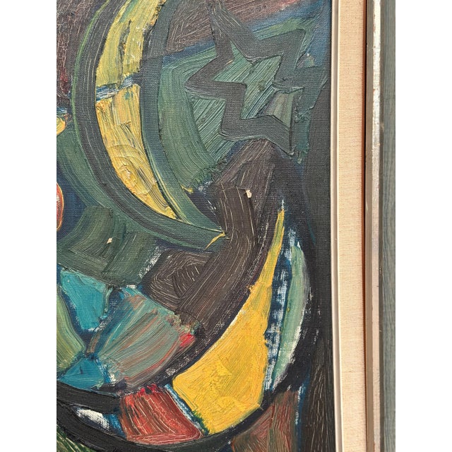 Eyvind Olesen, Chicken Composition, 1950s, Oil on Canvas, Framed For Sale - Image 14 of 18