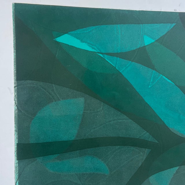 2020s Original Abstract Botanical Layered Monotype Artwork “Brazil I”, Unframed For Sale - Image 5 of 5