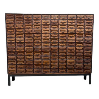 Massive 19th C. European Apothecary Cabinet, 130 Individual Drawers For Sale