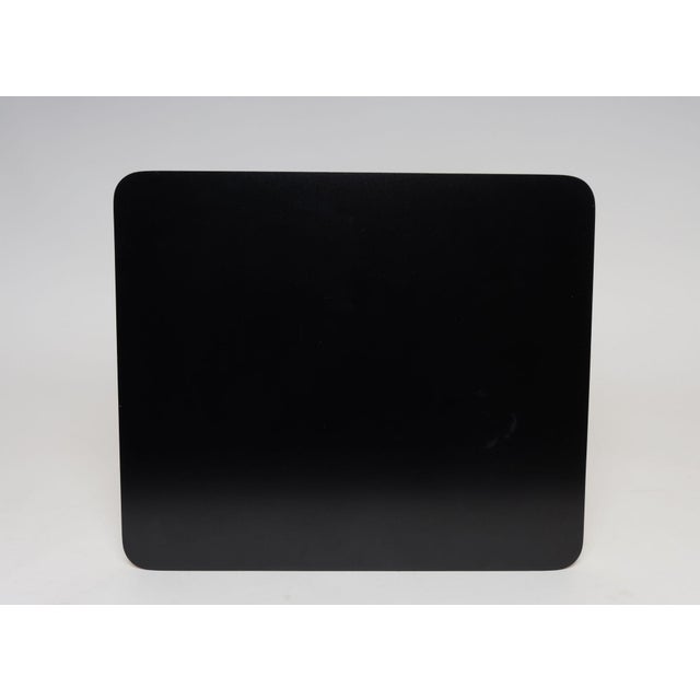 Black Small Eames for Herman Miller Black Laminate, Plywood, and Chrome LTR SideTable For Sale - Image 8 of 18