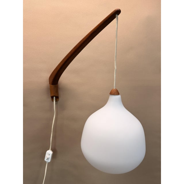Luxus Vintage Swedish Model 705 Wall Lamp by Uno & Östen Kristiansson for Luxus For Sale - Image 4 of 17