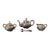 Early 20th Century Chinese Export Silver Tea Set with Original Box Zee Wo - 4 pcs For Sale