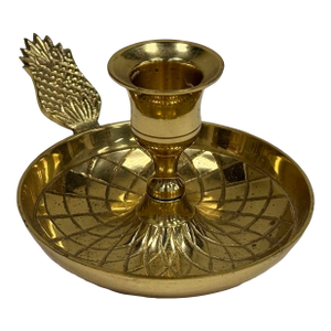 Brass Pineapple Candlestick Holder