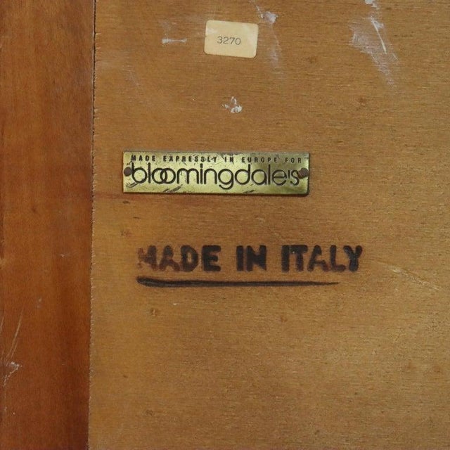 Antique Italian Ebonized & Gilt Trim Cherry 7-Drawer Classical Semainier C1930 For Sale - Image 6 of 17